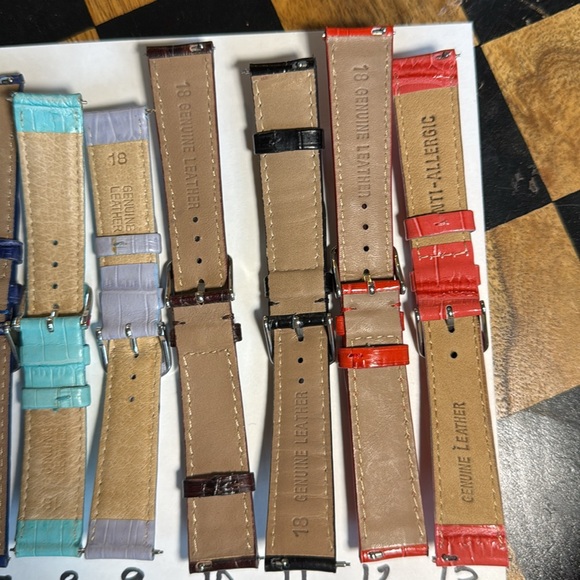 Genuine Leather Croc Watch Band Strap 18mm - Picture 9 of 9